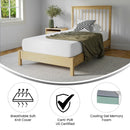 Blanche 8" CertiPUR-US Certified Memory Foam Mattress Infused with Charcoal & Green Tea Cooling Gel