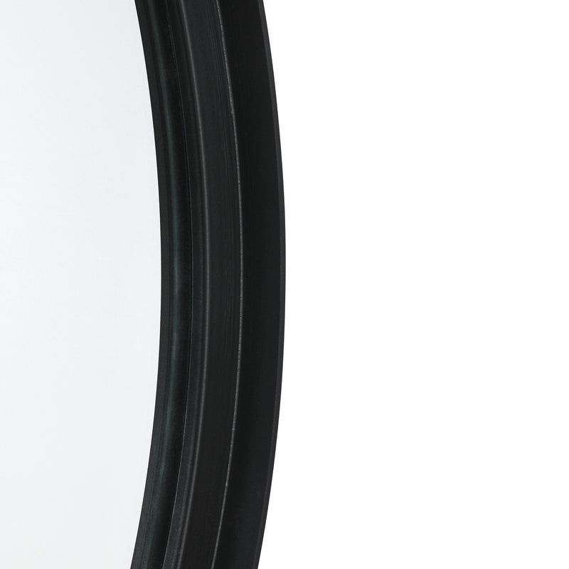 Monaco Round Deep Frame Accent Mirror Round Metal Framed Wall Mount Mirror