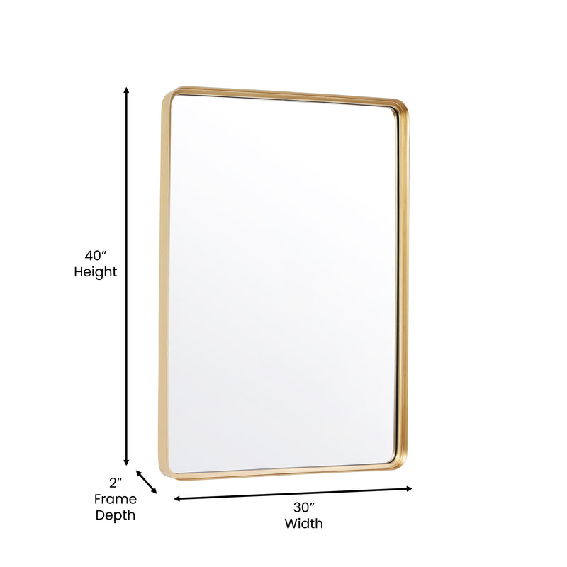Jinny Metal Deep Set Wall Mirror