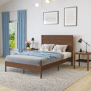 Somerset Solid Wood Platform Bed with Wooden Slats and Headboard, No Box Spring Needed
