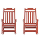 Set of 2 Hillford Poly Resin Indoor/Outdoor Rocking Chairs