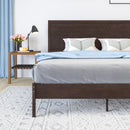 Ketner Solid Wood Platform Bed with Wooden Slats and Headboard, No Box Spring Needed