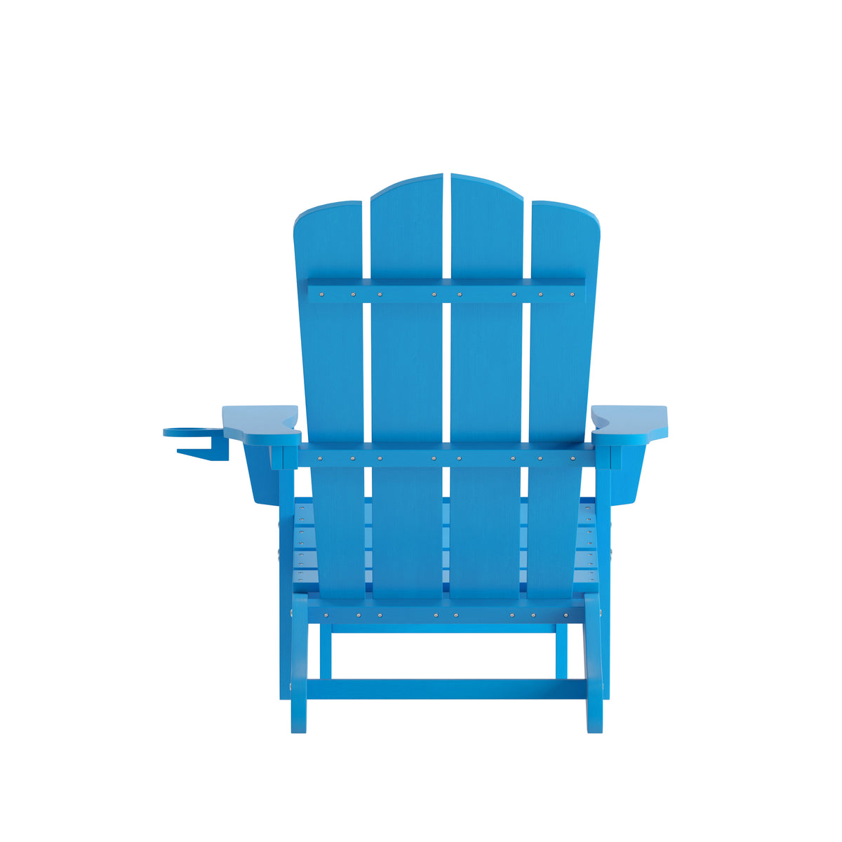Ridley Adirondack Chair with Cup Holder and Pull Out Ottoman, All-Weat