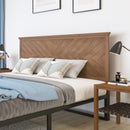 Marta Herringbone Wooden Adjustable Headboard