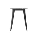 Dryden Indoor/Outdoor Dining Table, 23.75" Round All Weather Poly Resin Top with Steel Base