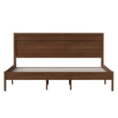 Somerset Solid Wood Platform Bed with Wooden Slats and Headboard, No Box Spring Needed