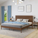 Somerset Solid Wood Platform Bed with Wooden Slats and Headboard, No Box Spring Needed