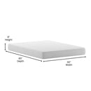 Blanche 8" CertiPUR-US Certified Memory Foam Mattress Infused with Charcoal & Green Tea Cooling Gel