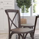 Bardstown X-Back Bistro Style Wooden High Back Dining Chair
