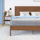 Somerset Solid Wood Platform Bed with Wooden Slats and Headboard, No Box Spring Needed