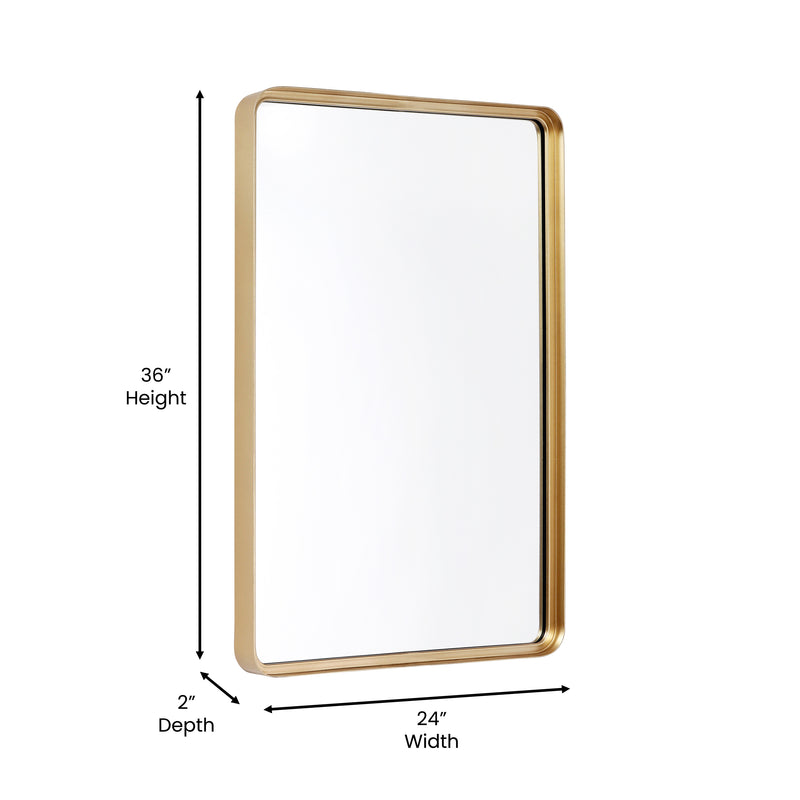 Jinny Metal Deep Set Wall Mirror