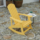 Atlantic All-Weather Polyresin Adirondack Rocking Chair with Vertical Slats