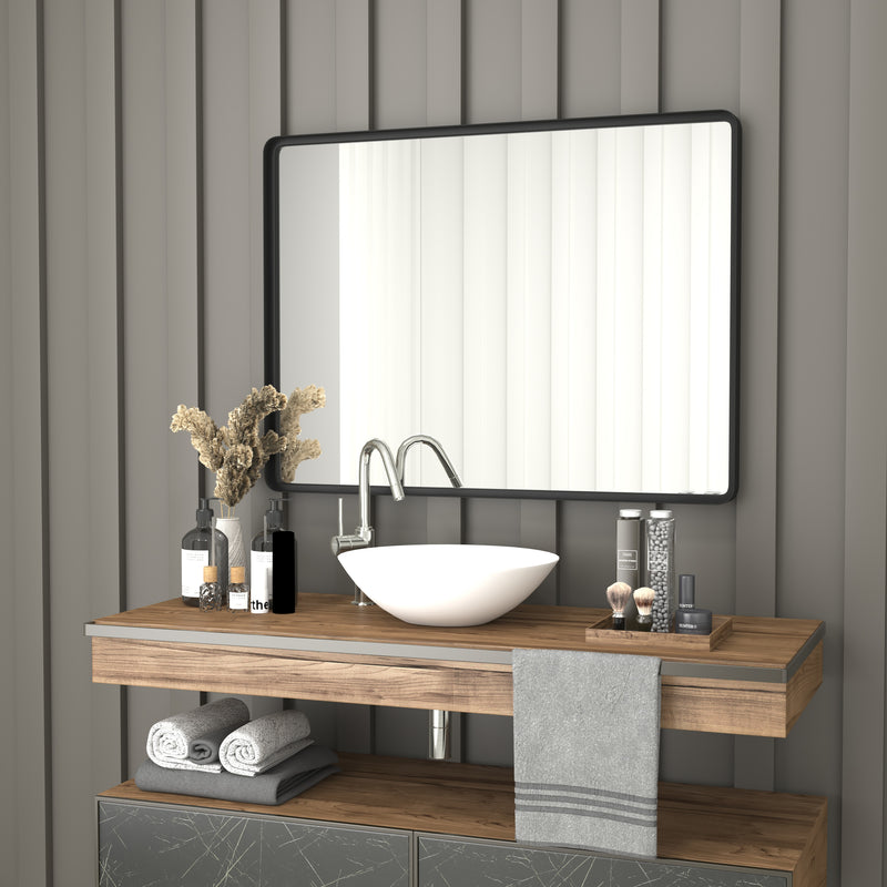 Jinny Metal Deep Set Wall Mirror