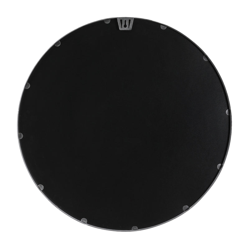 Monaco Round Deep Frame Accent Mirror Round Metal Framed Wall Mount Mirror
