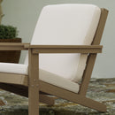 Riviera All-Weather Poly Resin Wood Adirondack Style Deep Seat Patio Club Chair with Cushions