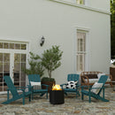 Aries 19.5" Portable Finished Steel Smokeless Wood Burning Outdoor Firepit with Waterproof Cover