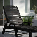 Gaylord Set of 2 Adjustable Adirondack Loungers with Cup Holders- All-Weather Indoor/Outdoor HDPE Lounge Chairs