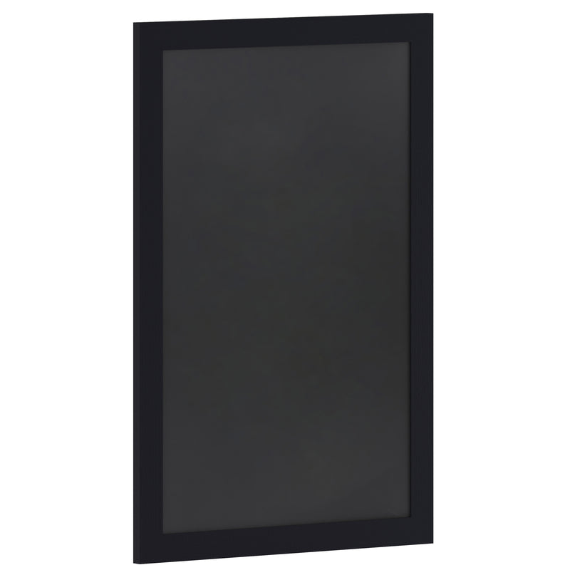 Magda 24" x 36" Black Wall Mount Magnetic Chalkboard Sign, Hanging Wall Chalkboard Memo Board