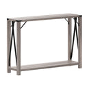 Green River Modern Farmhouse Engineered Wood Entryway Table and Powder Coated Steel Accents