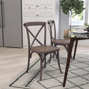 Bardstown X-Back Bistro Style Wooden High Back Dining Chair