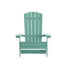 Riviera Poly Resin Folding Adirondack Lounge Chair - All-Weather Indoor/Outdoor Patio Chair