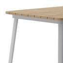 Dryden Indoor/Outdoor Bar Top Table, 31.5" Square All Weather Poly Resin Top with Steel base