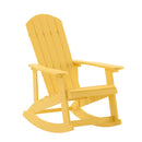 Atlantic All-Weather Polyresin Adirondack Rocking Chair with Vertical Slats