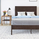 Ketner Solid Wood Platform Bed with Wooden Slats and Headboard, No Box Spring Needed