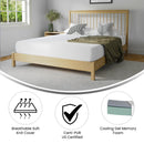 Blanche 8" CertiPUR-US Certified Memory Foam Mattress Infused with Charcoal & Green Tea Cooling Gel