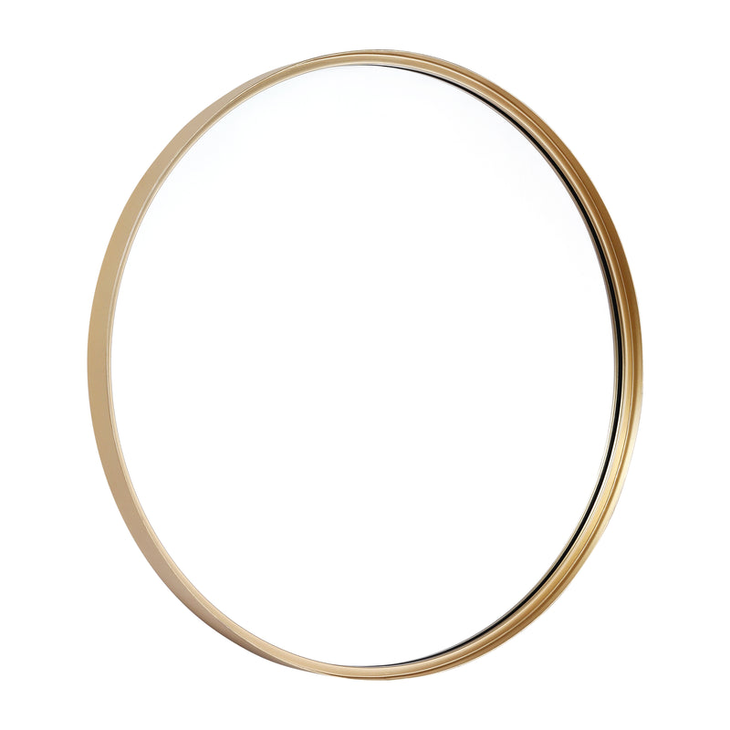 Monaco Round Deep Frame Accent Mirror Round Metal Framed Wall Mount Mirror