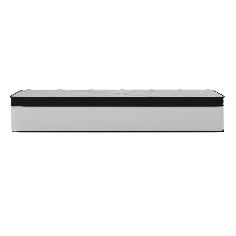Hulen 12 Inch Extra Firm Twin Hybrid Pocket Spring & CertiPUR-US Certified Foam Mattress in a Box