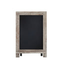 Magda Set of 10 Wall Mount or Tabletop Magnetic Chalkboards with Folding Metal Legs in Weathered,  9.5" x 14"