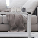 Green River Modern Farmhouse Engineered Wood Coffee Table and Powder Coated Steel Accents