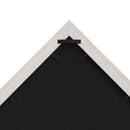 Sabore Whitewashed Solid Wood Military Memorial Flag Display Case for 9.5' x 5' American Veteran Flag