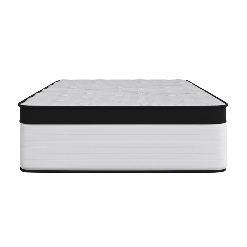 Hulen 12 Inch Extra Firm Twin Hybrid Pocket Spring & CertiPUR-US Certified Foam Mattress in a Box