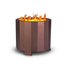 Aries 19.5" Portable Finished Steel Smokeless Wood Burning Outdoor Firepit with Waterproof Cover