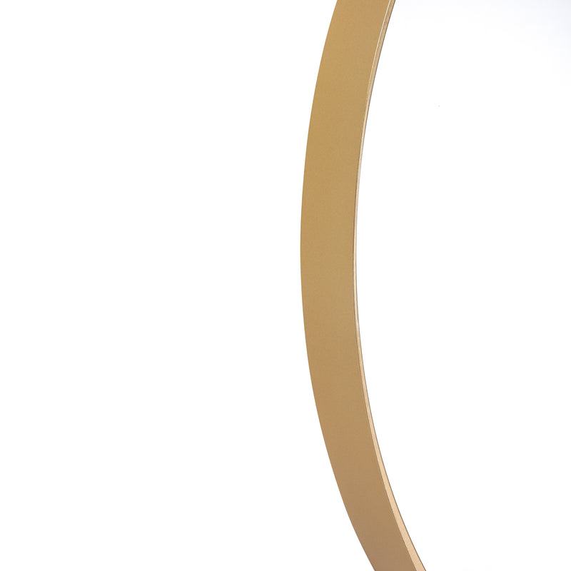 Monaco Round Deep Frame Accent Mirror Round Metal Framed Wall Mount Mirror