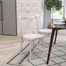 Bardstown X-Back Bistro Style Wooden High Back Dining Chair