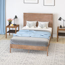 Ketner Solid Wood Platform Bed with Wooden Slats and Headboard, No Box Spring Needed