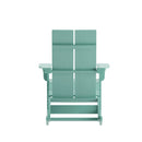 Wellington UV Treated All-Weather Polyresin Adirondack Rocking Chair for Patio, Sunroom, Deck and More