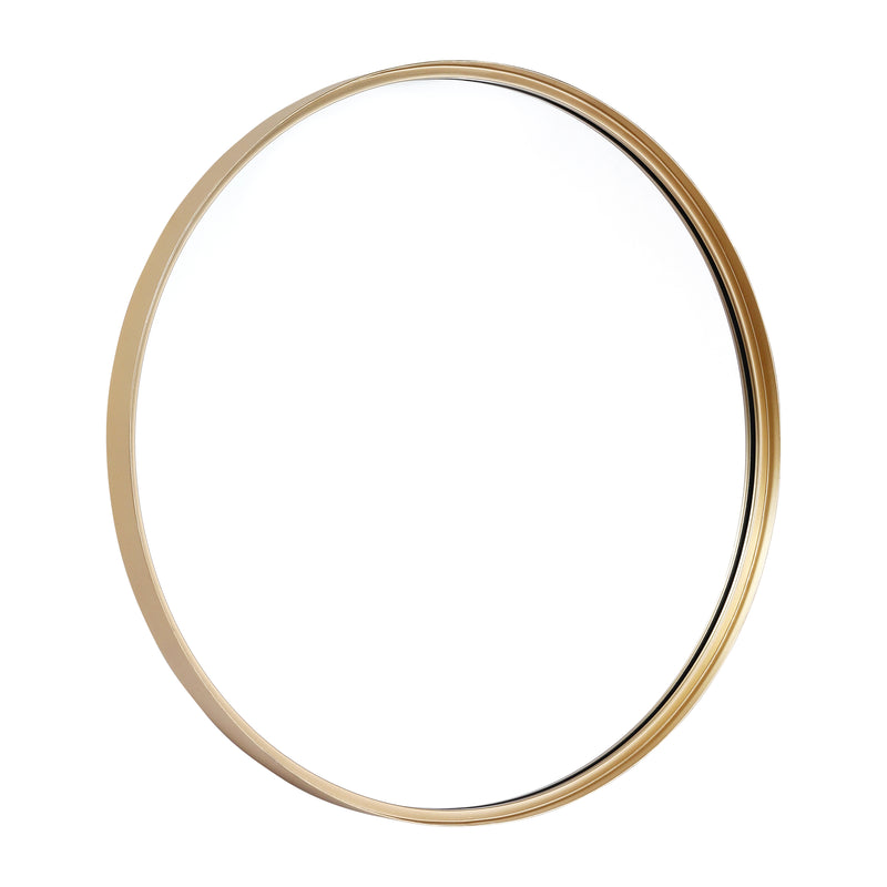 Monaco Round Deep Frame Accent Mirror Round Metal Framed Wall Mount Mirror
