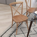 Bardstown X-Back Bistro Style Wooden High Back Dining Chair