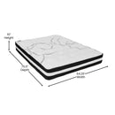 Luna 10 Inch Hybrid Mattress CertiPUR-US Certified Foam & Pocket Spring Mattress in a Box