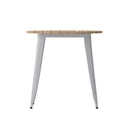 Dryden Indoor/Outdoor Dining Table, 30" Round All Weather Poly Resin Top with Steel Base