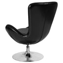 Soro High-Back Egg Style Lounge Chair with 360° Swivel Chrome Base