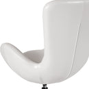 Soro High-Back Egg Style Lounge Chair with 360° Swivel Chrome Base