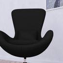 Soro High-Back Egg Style Lounge Chair With 360° Swivel Chrome Base