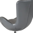 Soro High-Back Egg Style Lounge Chair with 360° Swivel Chrome Base