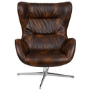 Olwen Ergonomic High-Back Lounge Chair 360° Swivel Accent Chair