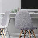 Set of 2 Lyon Faux Sherpa Accent Chair